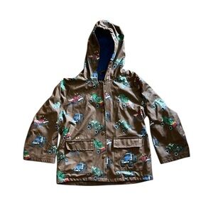 Boys Foxfire For Kids Brown Truck Print Jacket size 6